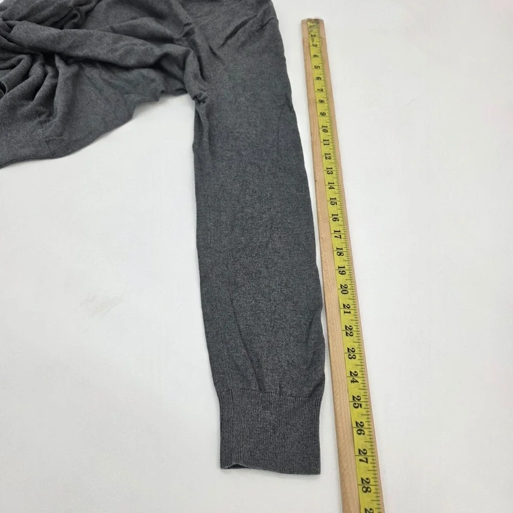 Banana Republic‎ Mens L Gray V-Neck Sweater Silk Cotton Cashmere Blend Preppy